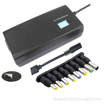 90W Multi-connectors Universal Manual Laptop AC/DC Charger, Suitable for Homes Use